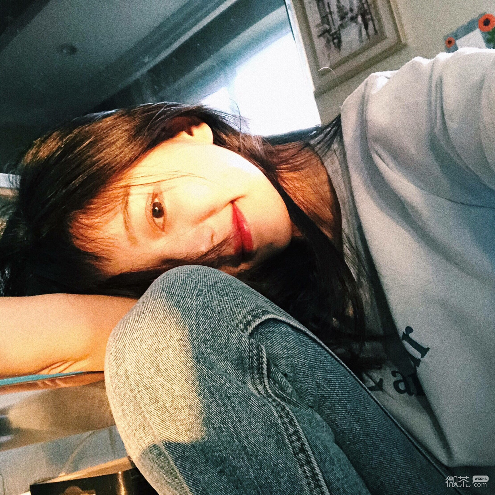 微信洒脱高颜值长发女头