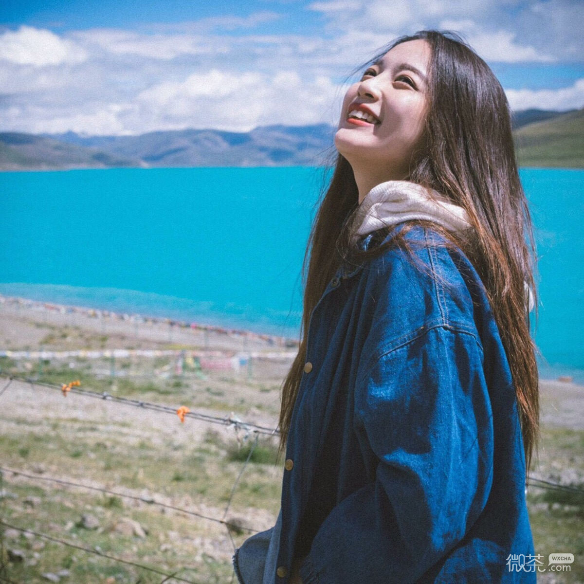 清新简洁激萌微信女头