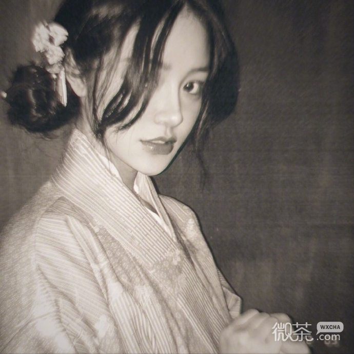 微信洒脱高颜值长发女头