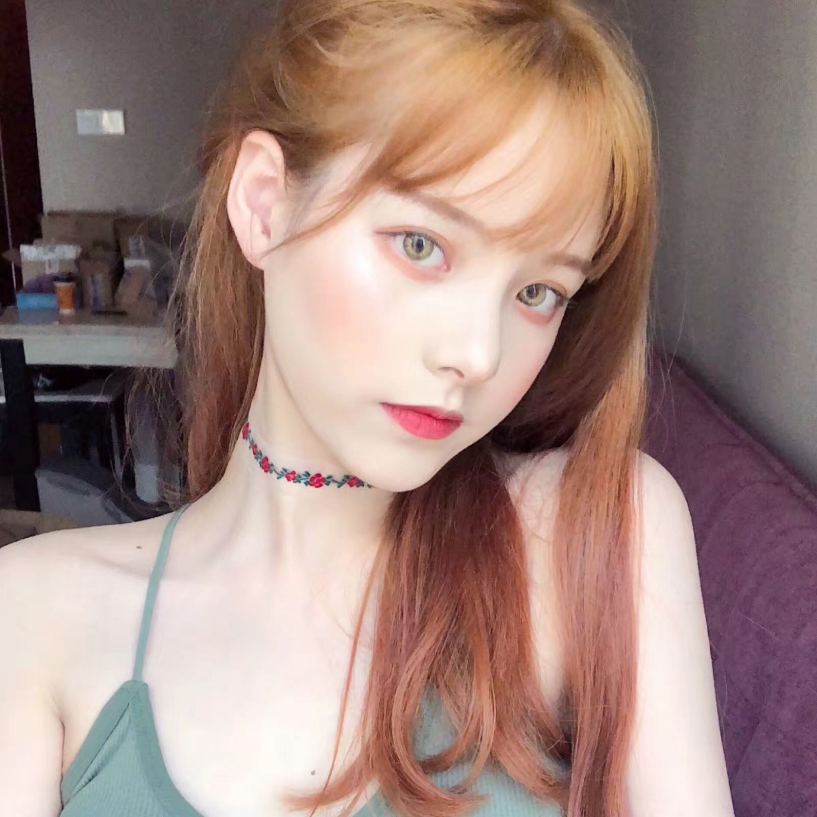 微信小清新性感女头