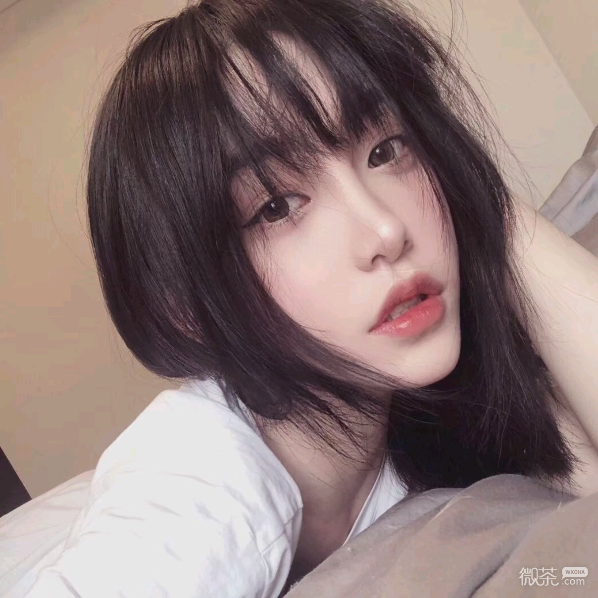 微信冷酷成熟长发女头