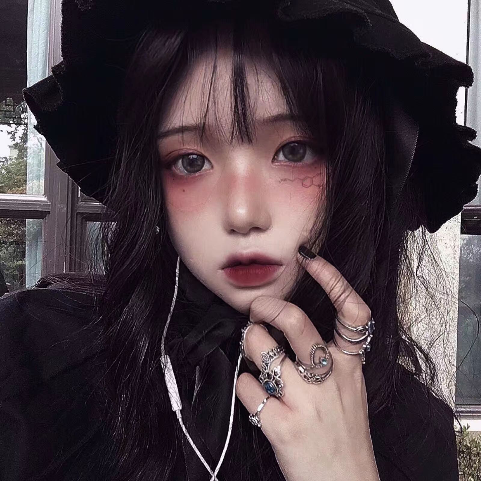 微信小清新性感女头