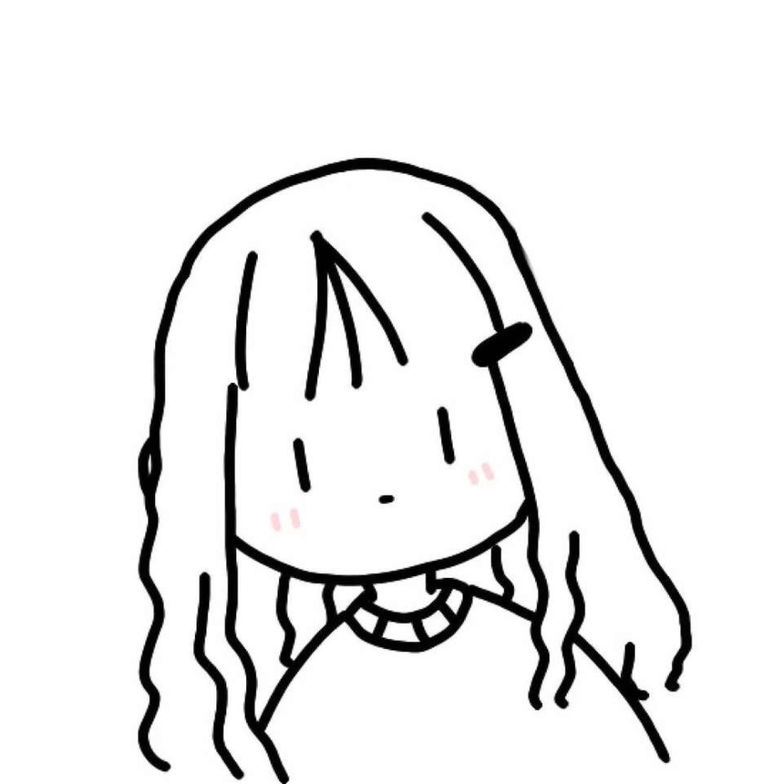 微信冷酷成熟长发女头