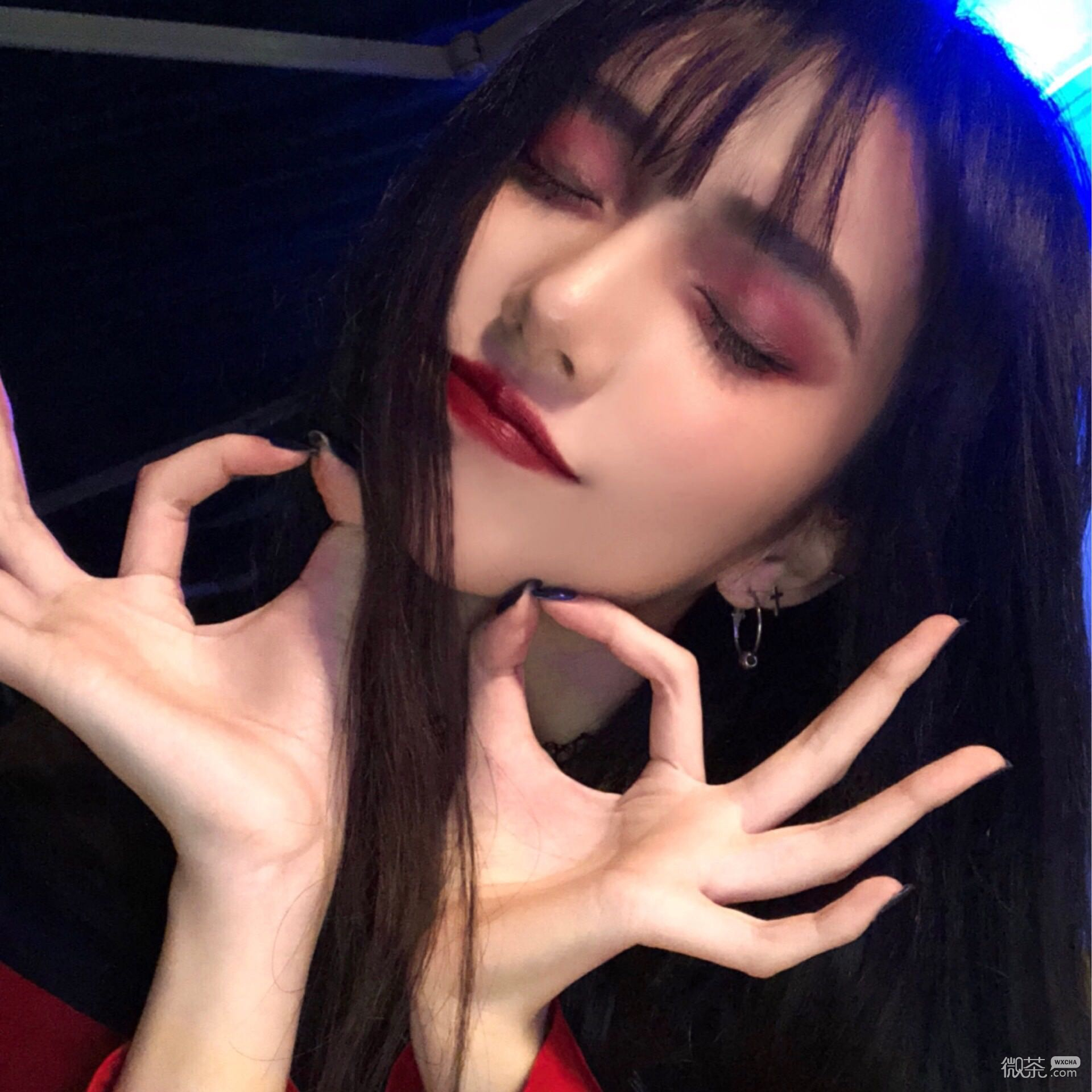 性感冷酷时尚女头