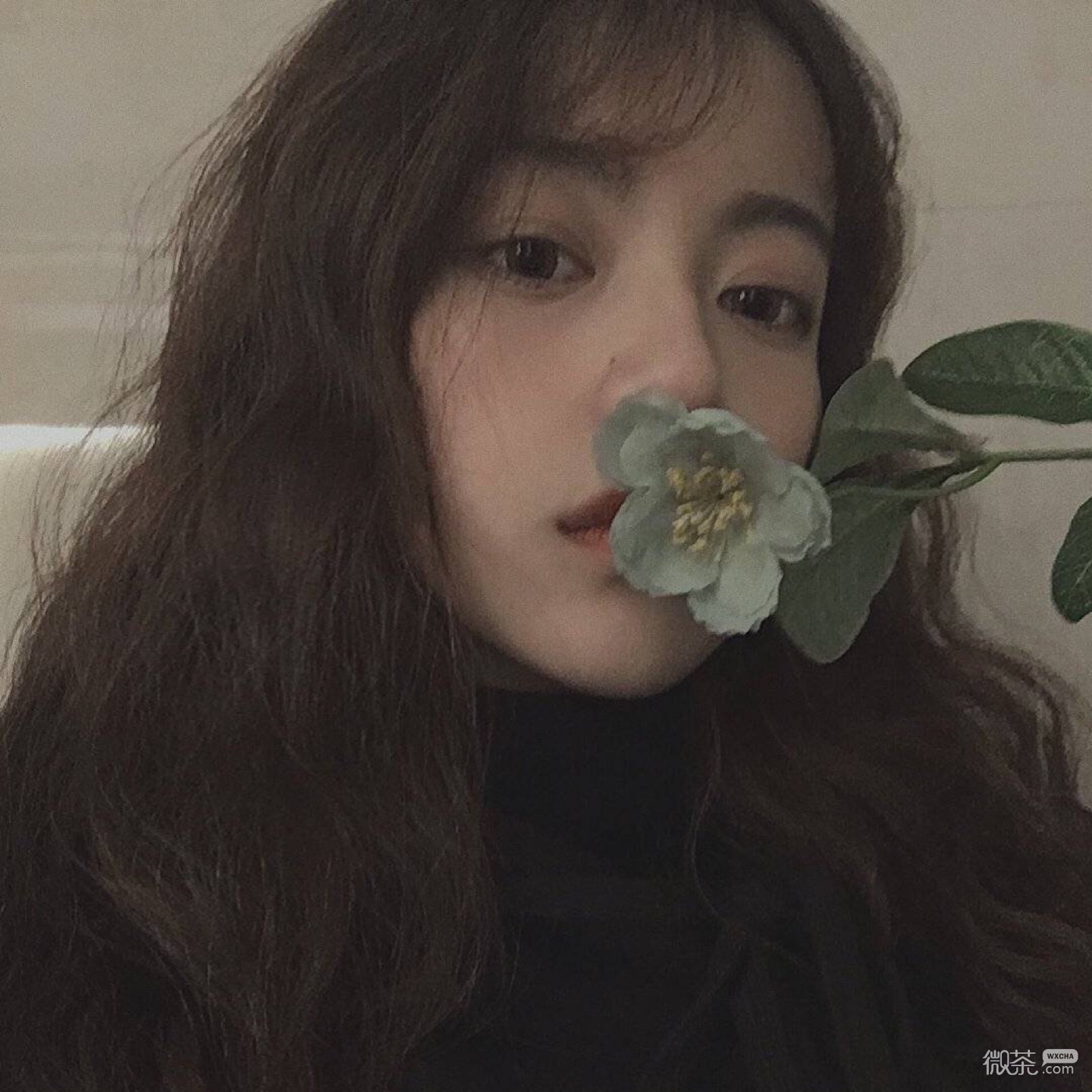 微信成熟自然长发女头