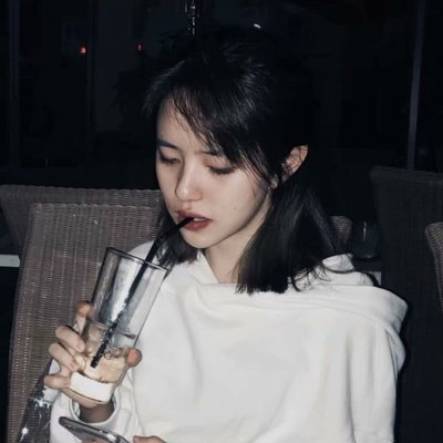 可爱清新长发微信女头