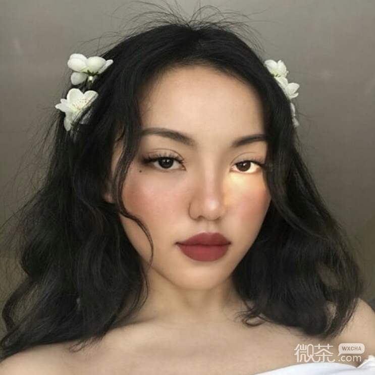 可爱清新女头