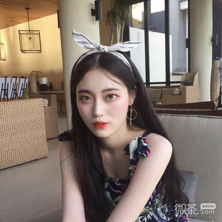 可爱清新女头