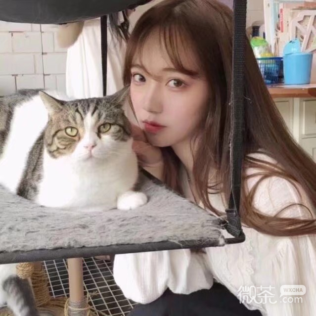 可爱清新长发微信女头