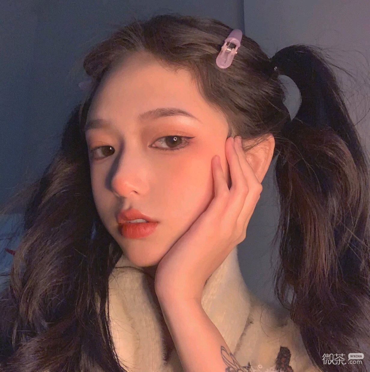 漂亮俏皮好看女头