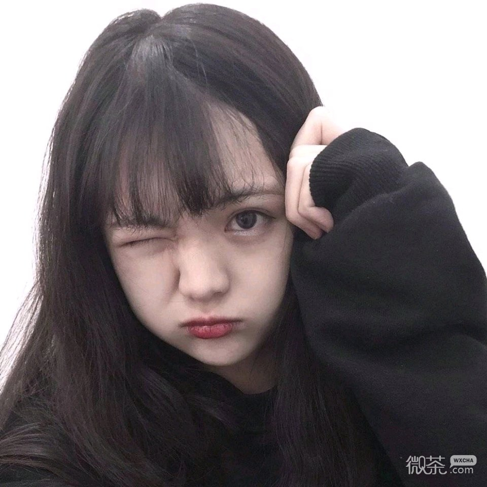 漂亮俏皮好看女头