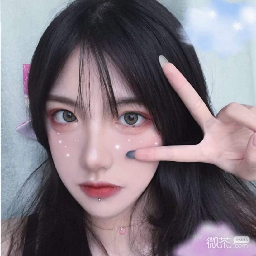 小清新寂寞时尚迷人女头