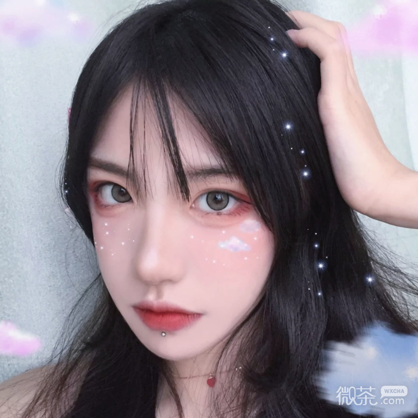 小清新寂寞时尚迷人女头