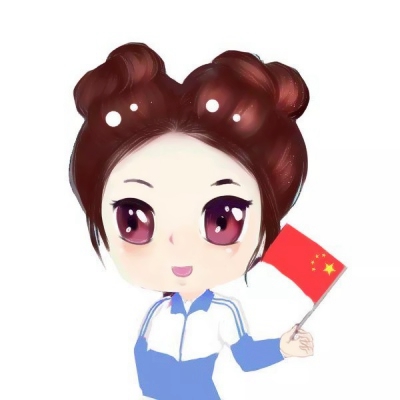 高清好看的微信拿国旗卡通人物头像下载