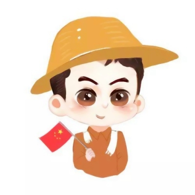 高清好看的微信拿国旗卡通人物头像下载