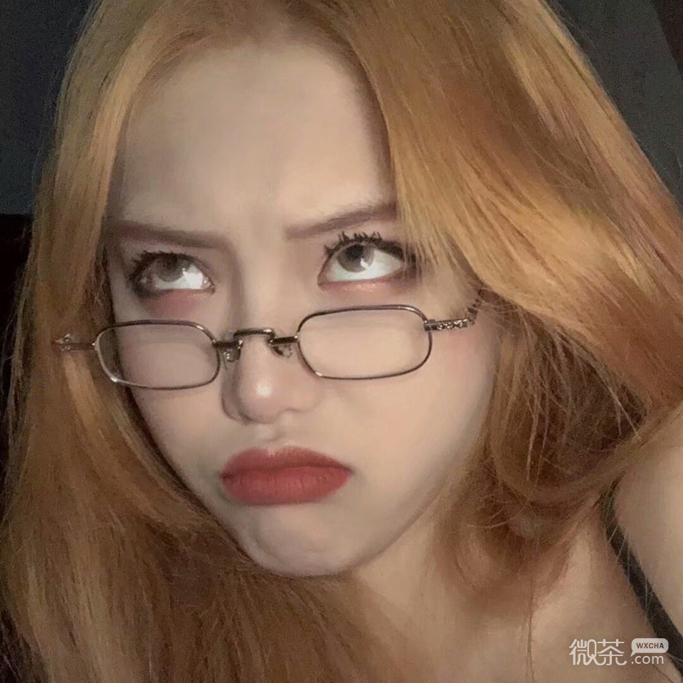 小清新寂寞时尚迷人女头