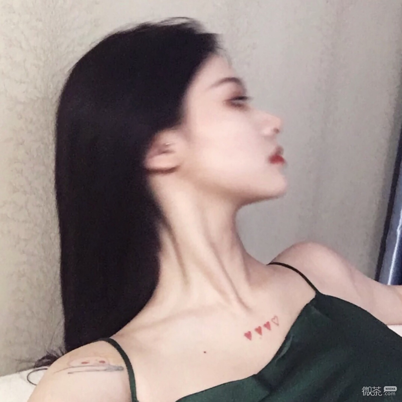 小清新寂寞时尚迷人女头