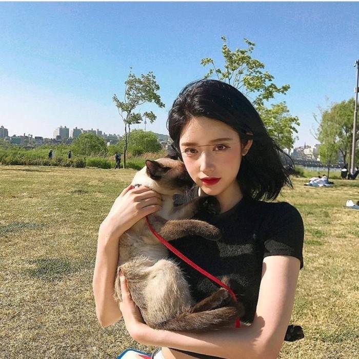 微信清纯性感文艺长发女头