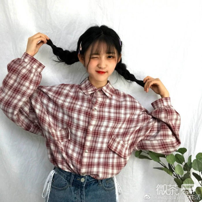 微信清纯性感文艺长发女头