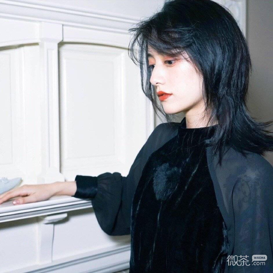小清新冷酷长发高颜值女头