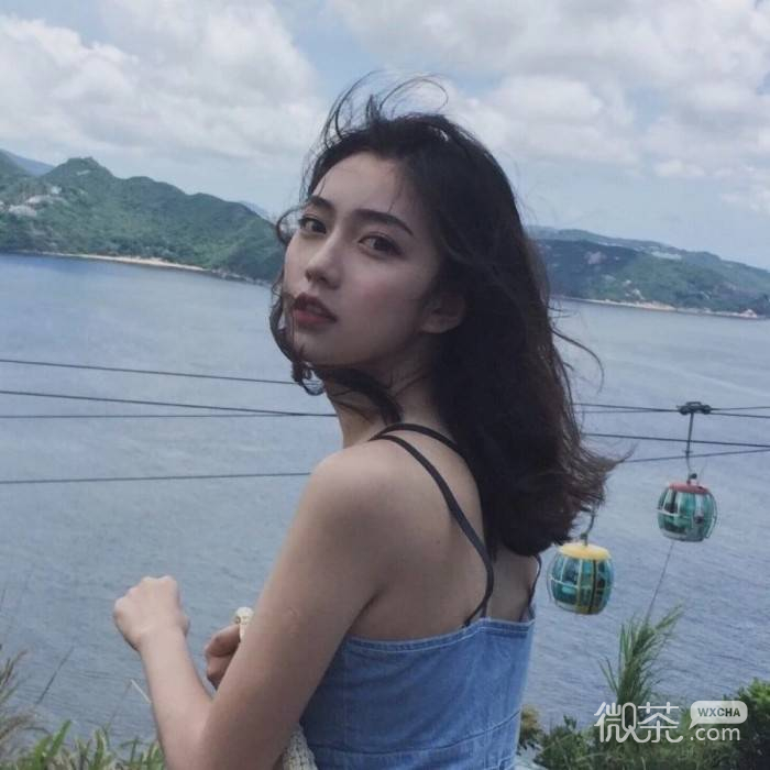 微信清纯性感文艺长发女头