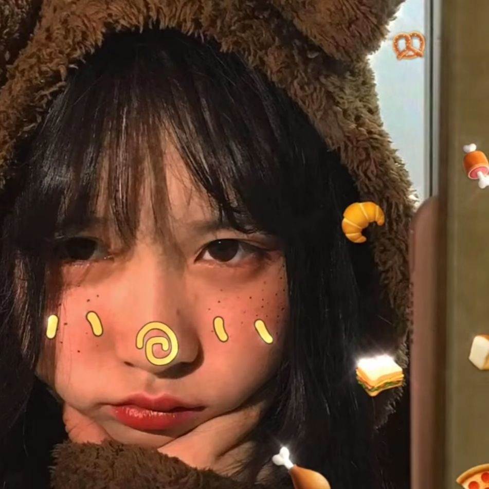 小清新冷酷长发高颜值女头