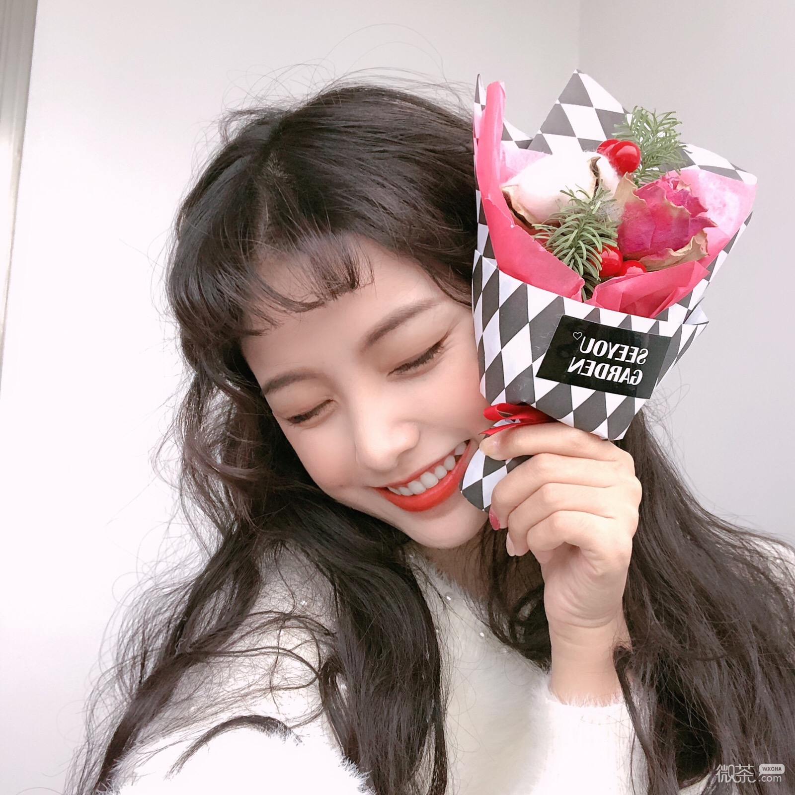 微信清纯性感文艺长发女头