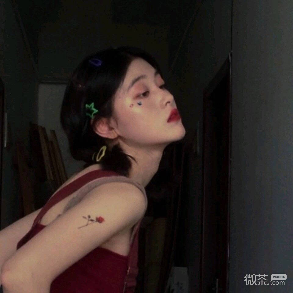 微信洒脱性感迷人长发女头