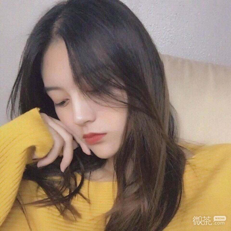 微信洒脱性感迷人长发女头