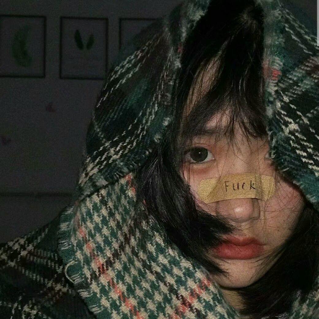 小清新冷酷长发高颜值女头