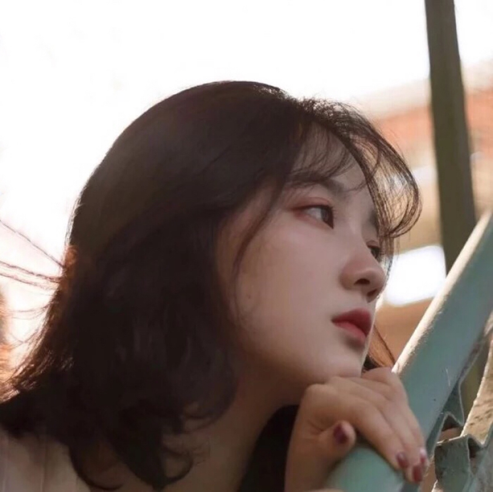 微信清纯性感文艺长发女头