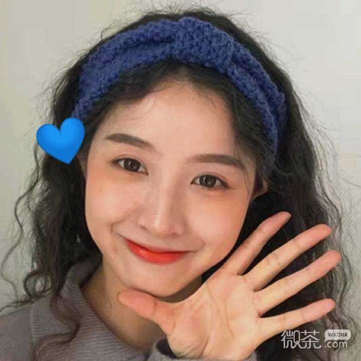 微信清纯性感文艺长发女头