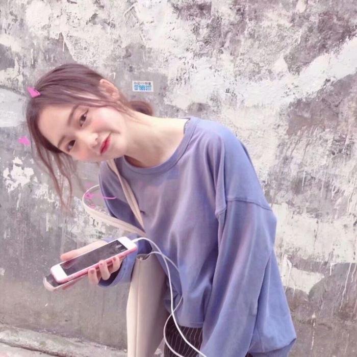 微信清纯性感文艺长发女头