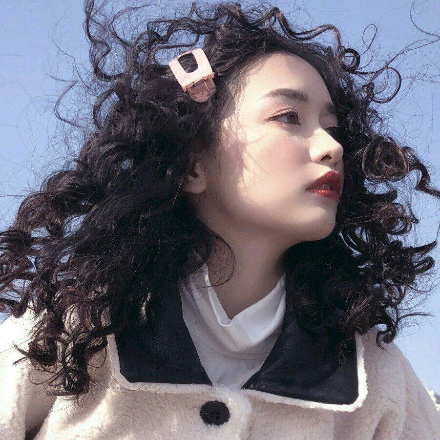 小清新冷酷长发高颜值女头