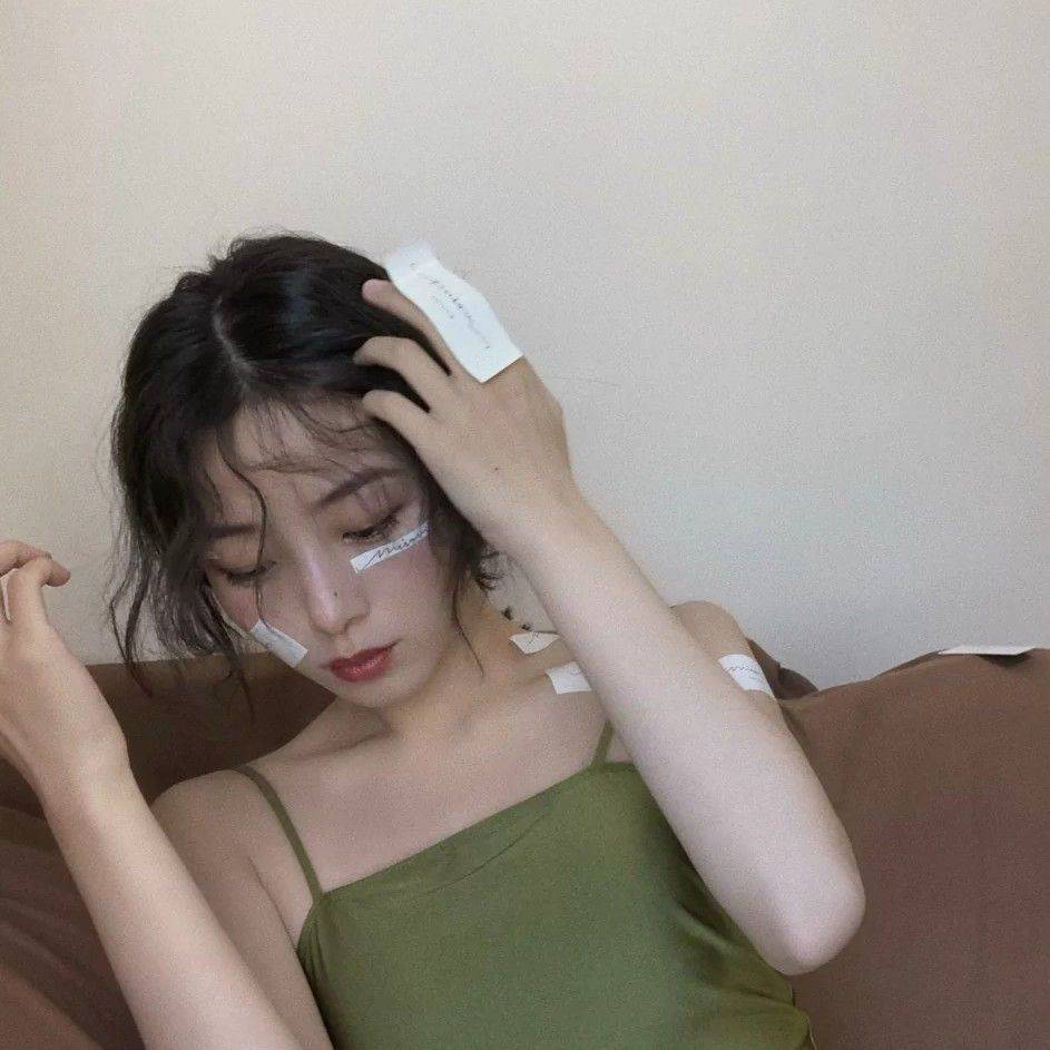 微信清纯性感文艺长发女头