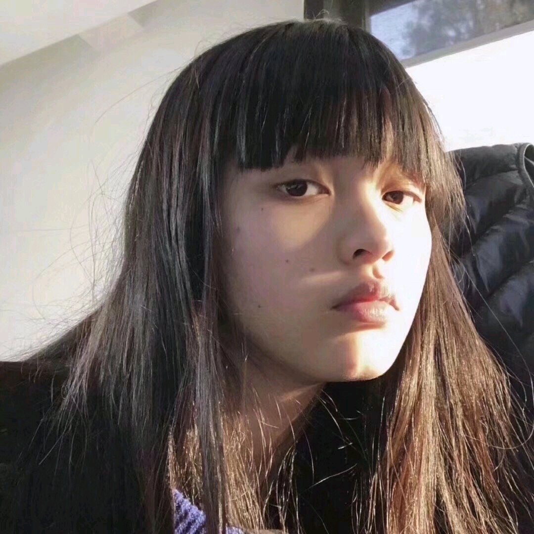 微信冷酷长发御姐女头