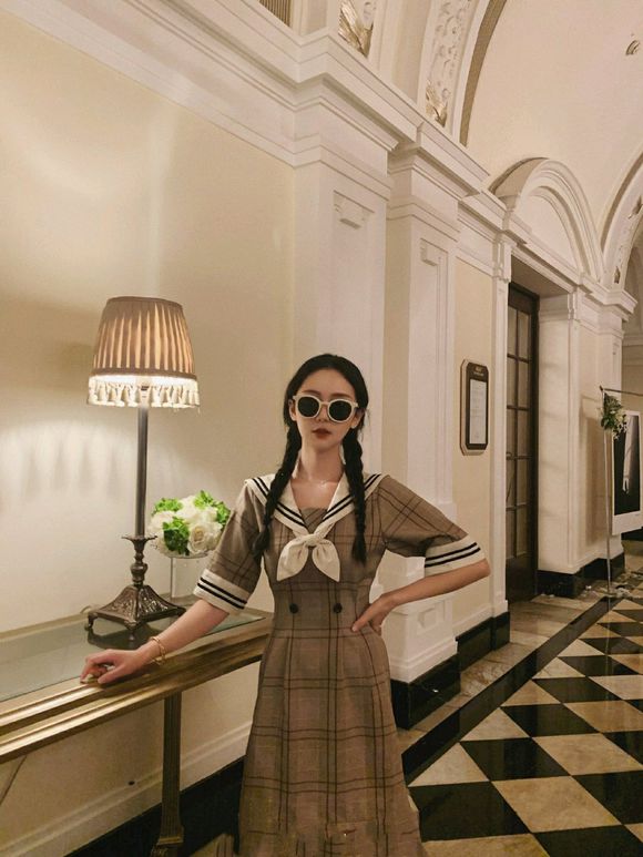 复古清新时尚长发女头