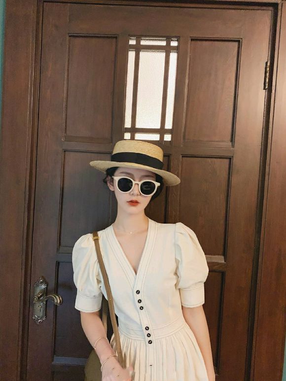 复古清新时尚长发女头