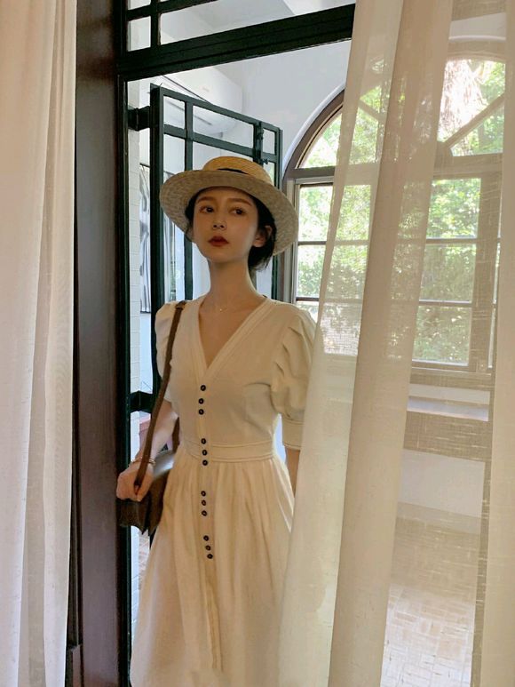 复古清新时尚长发女头