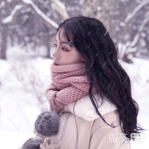 微信粉嫩清新时尚性感女头