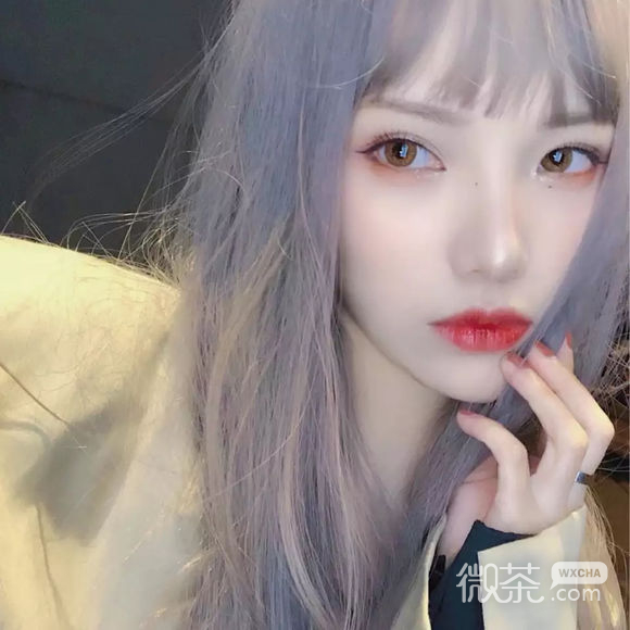 微信粉嫩清新时尚性感女头