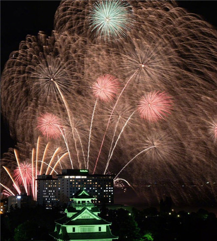 唯美好看的微信烟花图片