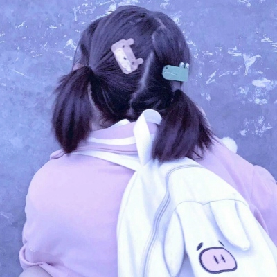 可爱双马尾萌妹子微信头像