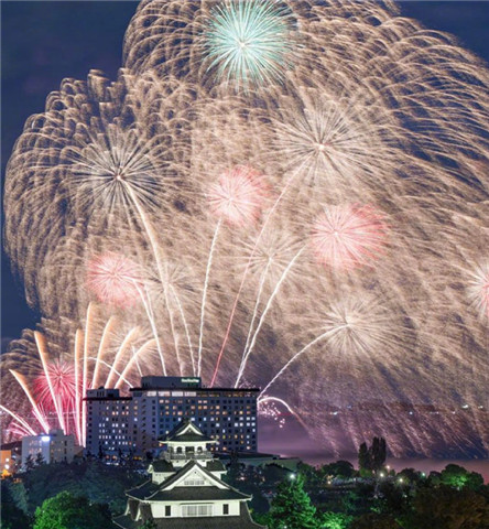 唯美好看的微信烟花图片