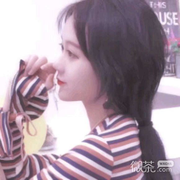 微信清新性感长发女生头像