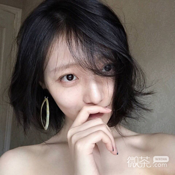 微信长发小清新女生头像