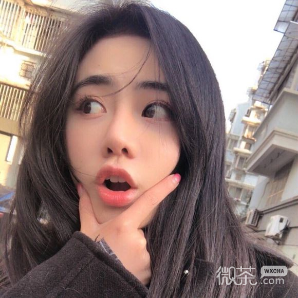 微信长发小清新女生头像