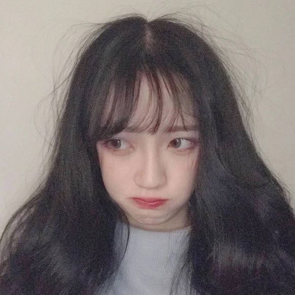 微信长发小清新女生头像