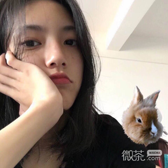 微信长发小清新女生头像