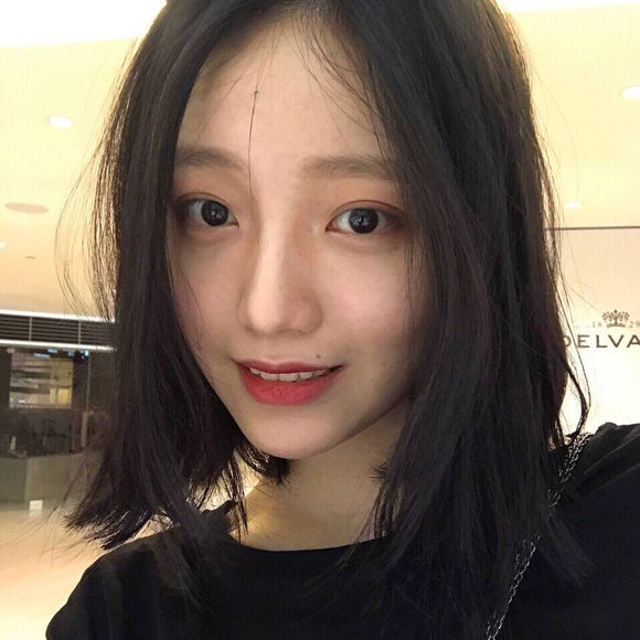 微信长发小清新女生头像